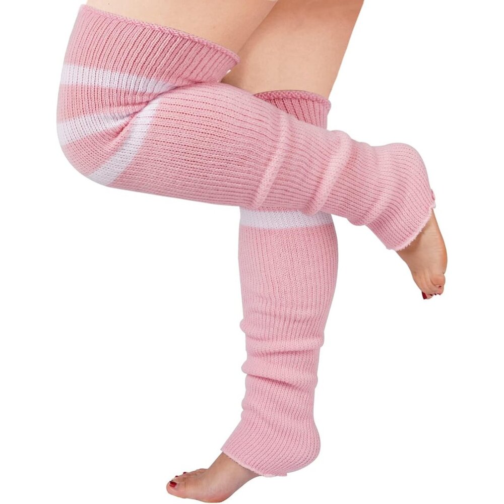 Plus Size Leg Warmers for Women, Long Knit Leg Warmers Over Knee Thigh High Sock